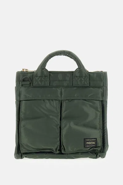 Porter-yoshida & Co Tote Bag Tanker Square In Green