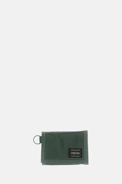 Porter-yoshida & Co Wallet Capsule In Nylon In Green