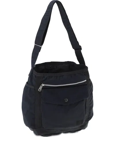 Porter-yoshida & Co Zip-pocket Shoulder Bag In Orange