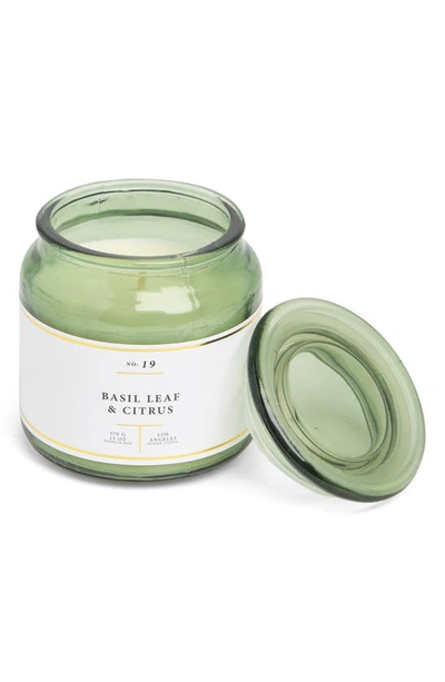PORTOFINO CANDLES BASIL LEAF & CITRUS GLASS JAR CANDLE 
