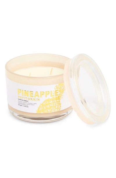 Portofino Candles Pineapple Petitgrain Jar Candle In Bone Milk
