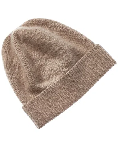 Portolano 100% Cashmere Beanie In Brown
