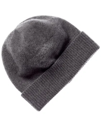 Portolano 100% Cashmere Beanie In Gray