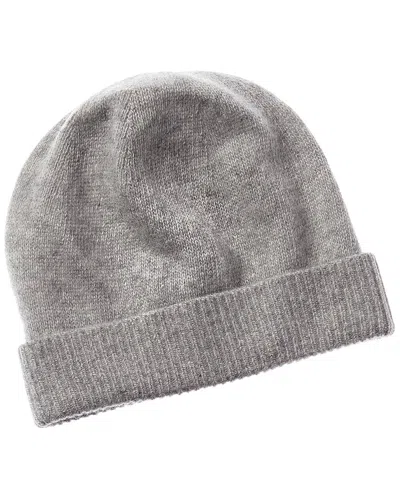 Portolano 100% Cashmere Beanie In Gray