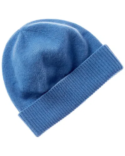 Portolano 100% Cashmere Beanie In Blue
