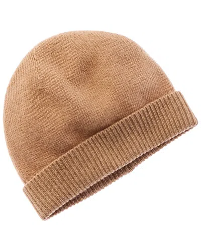 Portolano 100% Cashmere Beanie In Brown