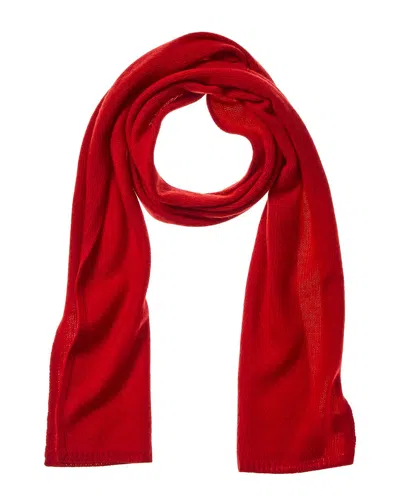 Portolano 100% Cashmere Scarf In Red