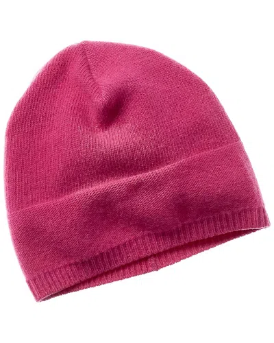 Portolano 100% Cashmere Slouchy Hat In Pink