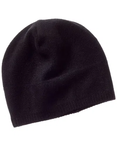 Portolano 100% Cashmere Slouchy Hat In Black