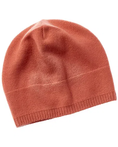 Portolano 100% Cashmere Slouchy Hat In Orange