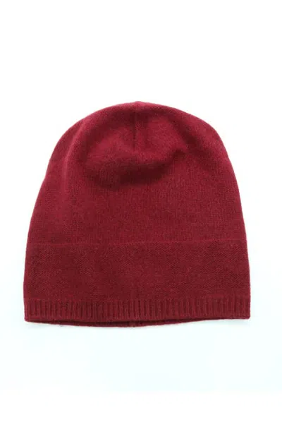 Portolano Cashmere Slouchy Hat In Red