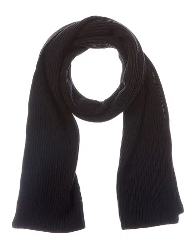 Portolano Wool Scarf In Black