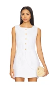 Posse Womens Emma Two-patch-pockets Linen Vest Ivory Xl In White