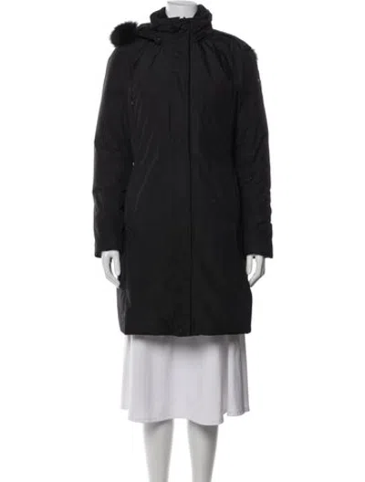 Pre-owned Post Card Parka In Black