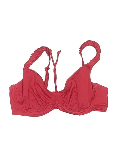Pre-owned Pour Moi Swimsuit Top Red Swimwear