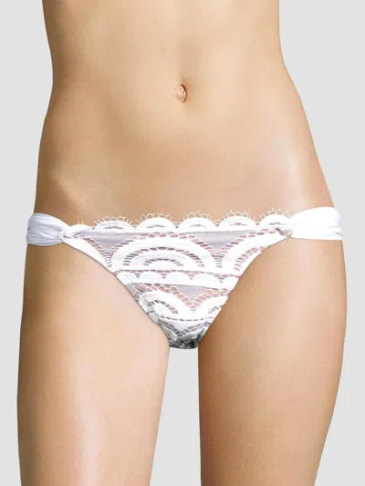 Pq Women's Water Lily Lace Bikini Bottom In White
