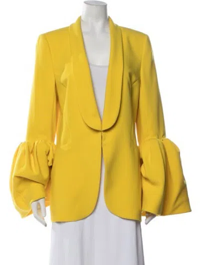 Pre-owned Prabal Gurung Blazer In Yellow