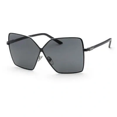 Pre-owned Prada 0pr 50ys 1ab5s0 Sunglasses Black Frame Dark Grey Lenses 64 Mm In Gray