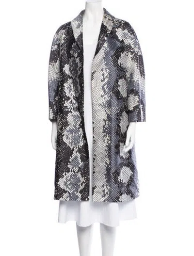 Pre-owned Prada 2016 Wool Coat In Black