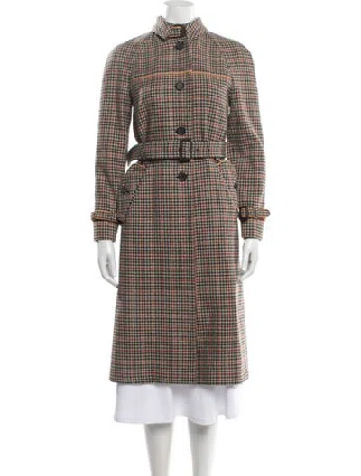 Pre-owned Prada 2017 Virgin Wool Coat In Neutrals