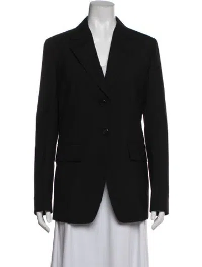 Pre-owned Prada 2019 Virgin Wool Blazer In Black
