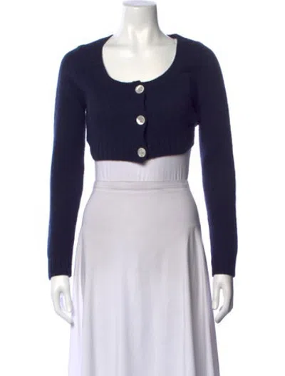 Pre-owned Prada 2020 Virgin Wool Sweater In Blue