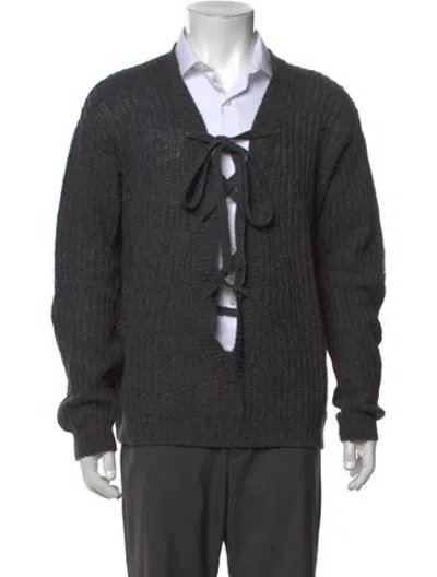 Pre-owned Prada 2021 Wool Cardigan In Grey