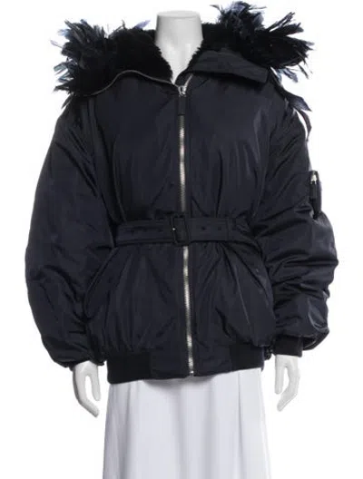 Pre-owned Prada 2022 Re-nylon Down Jacket W/ Tags In Blue