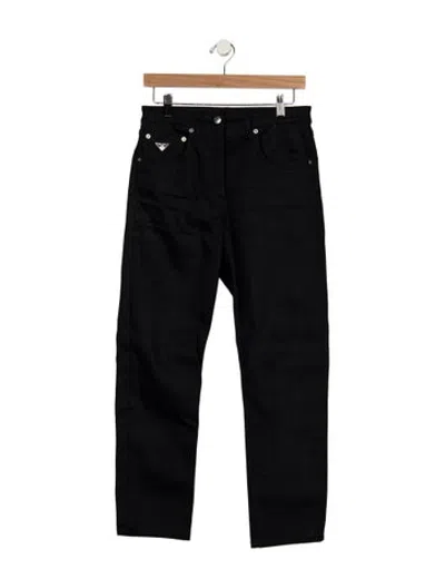 Pre-owned Prada 2022 Straight Leg Jeans In Black