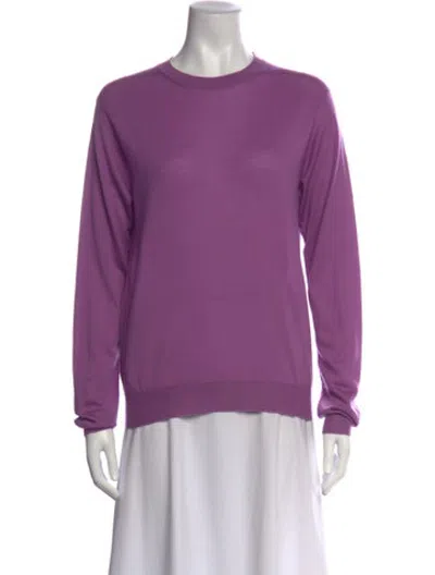Pre-owned Prada 2023 Cashmere Sweater In Purple