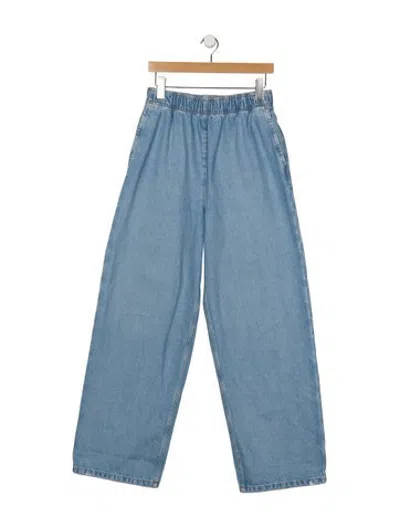 Pre-owned Prada 2023 Wide Leg Jeans In Blue