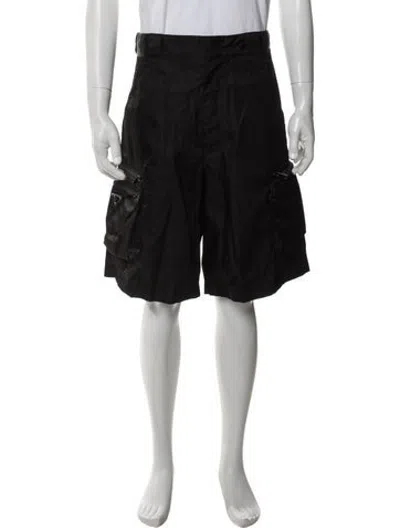 Pre-owned Prada 2024 Cargo Shorts In Black