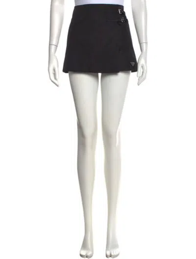Pre-owned Prada 2024 Mini Skirt In Black