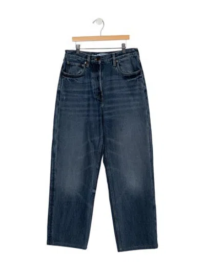 Pre-owned Prada 2024 Straight Leg Jeans In Blue