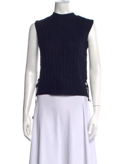 Pre-owned Prada 2024 Virgin Wool Sweater In Blue