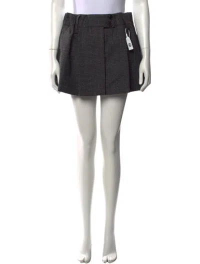 Pre-owned Prada 2025 Mini Skirt W/ Tags In Black