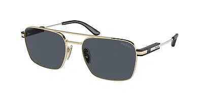 Pre-owned Prada 67zs Sunglasses Zvn09t Gold 100% Authentic In Gray