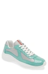 Prada America's Cup Sneaker In Giada/ Argento