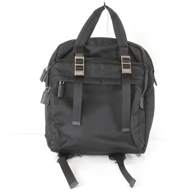 Pre-owned Prada Black Nylon Backpack ()