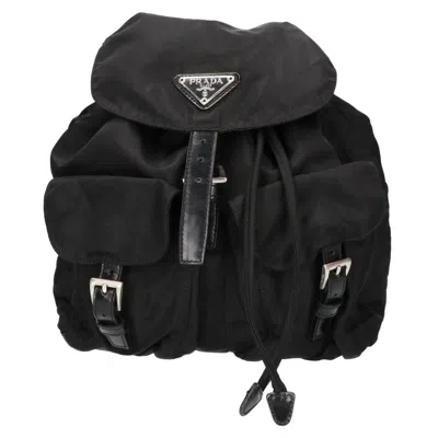 Pre-owned Prada Black Nylon Backpack ()