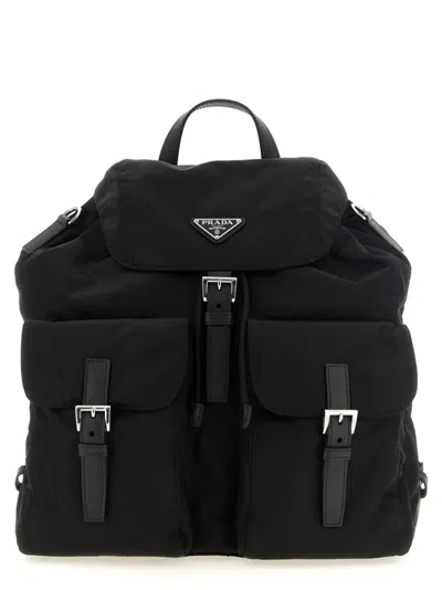 Prada Black Re-nylon Large Backpack