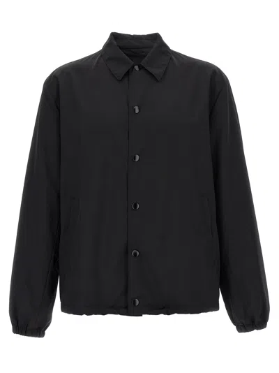 Prada Black Virgin Wool Full-length Men's Jacket