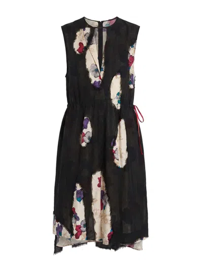 Prada Black Viscose Silk Dress