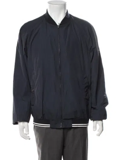 Pre-owned Prada Bomber Jacket In Blue