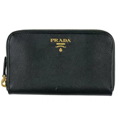 Pre-owned Prada Dark Green Leather Coin Purse/coin Case ()
