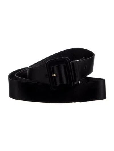 Pre-owned Prada Leather Waist Belt In Black
