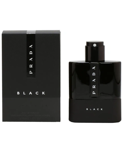 Prada Luna Rossa Black Men 3.4oz Eau De Parfum Spray In White