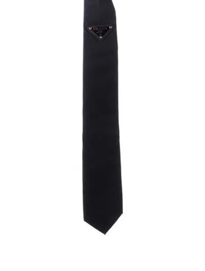 Pre-owned Prada Mens Tie In Black