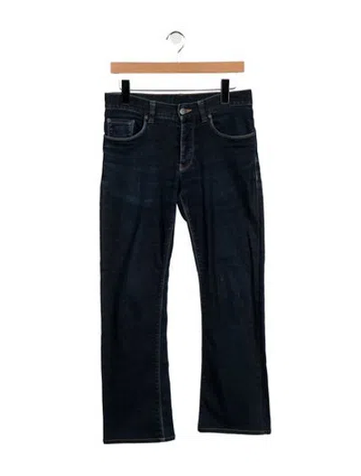 Pre-owned Prada Mid-rise Flared Jeans In Blue