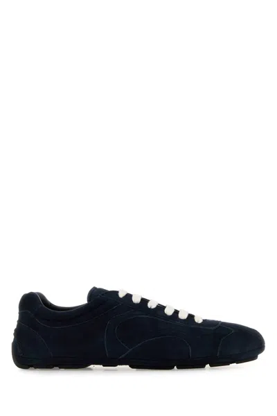 Prada Montecarlo Suede Sneaker For Women In Multi